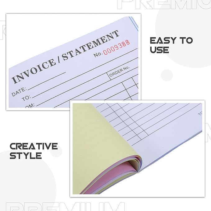 Generic 2pcs Invoice Book for Small Business: 8.25" X 5.7" Estimate Book - Image 3