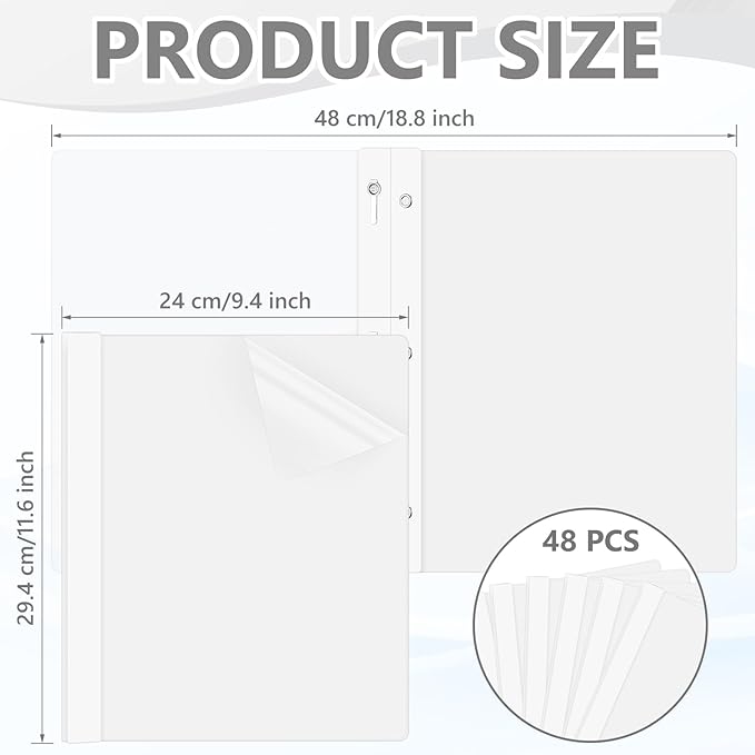 Feifeiya 48 Pack Plastic Report Covers - Image 2