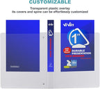 3 Ring Binder 1 Inch, ViVin Sturdy 1"-Slant D Ring Binder - Image 6