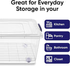 Superio Storage Bins with Lids, Stackable Totes, BPA Free, Odor Free, Organizer - Image 7