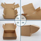 PHAREGE 12x9x4 inch Shipping Boxes Bulk 20 Pack Brown, Tab Lock Tuck Top Mailer - Image 7