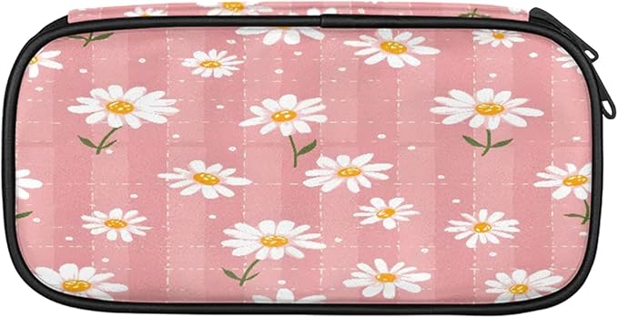 Pardick Flower Daisy Pencil Case，Big Capacity Pencil Pouch Coin Pouch - Image 2