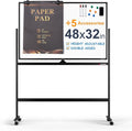 Large Dry-Erase Rolling Magnetic Whiteboard by TSJOFFICE