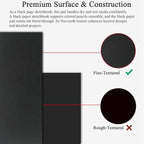 Fuxi Black Paper Notebook, 60 Sheets Spiral Sketchbook 8.5 x 11, Hardcover | - Image 3