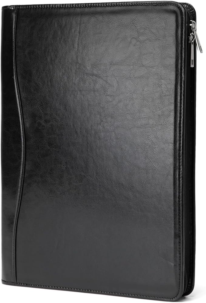 Geslun Vegan Leather Portfolio, Legal Size 8.5 x 14 Pad Holder, Business by Geslun