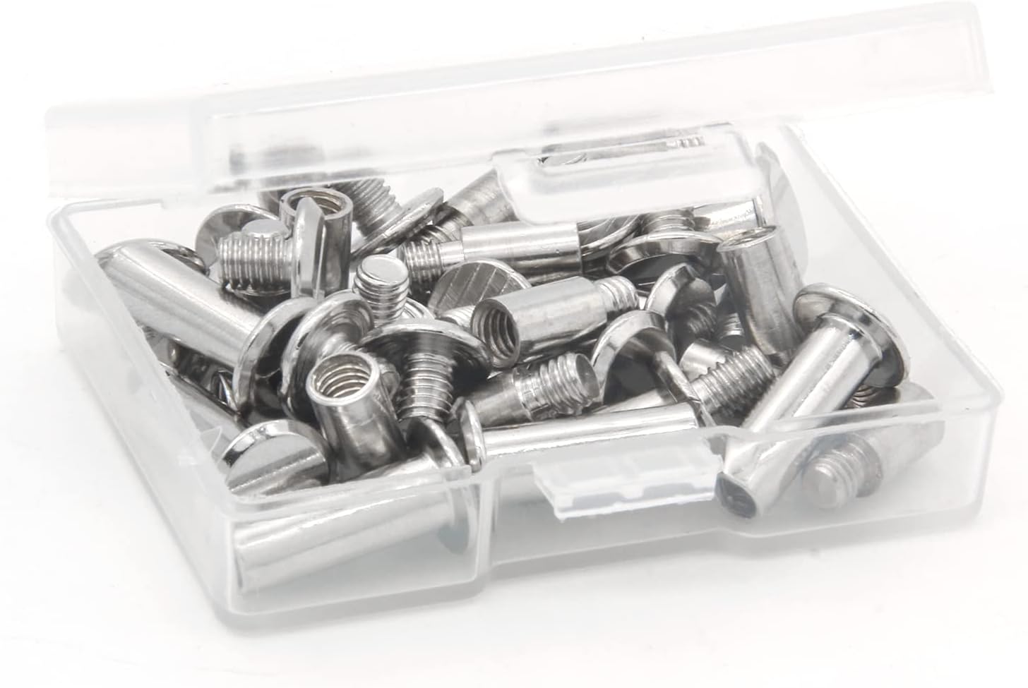 30 Pack Chicago Screws and Extention Posts for Binding Extending Scrapbook Photo Album Refill Pages Compatible with Pioneer Photo Albums (Silvery, Diameter 5mm)