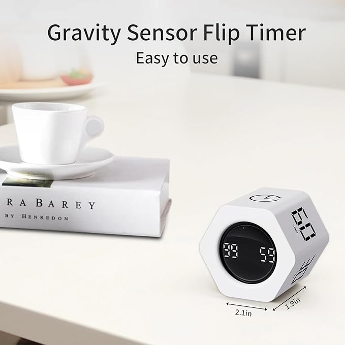 LUCKY TIME Productivity Timer Flip Gravity Sensor Pomodoro Cube Timer Countdown - Image 7