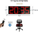 ETEBRG 17.3'' Huge Digital Wall Clock, Home Gym Interval Workout Timers - Image 2