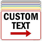Custom Arrow, Custom Directional Sign, Right Arrow, 18x24 Inches, 55 mil thick by MySignCenter