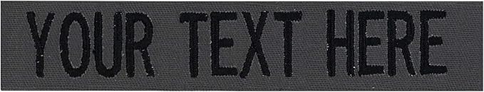 Custom Uniform Name Tapes Solid Colors. Made in The U.S.A. Ships Under 24 by NORTHERNSAFARI