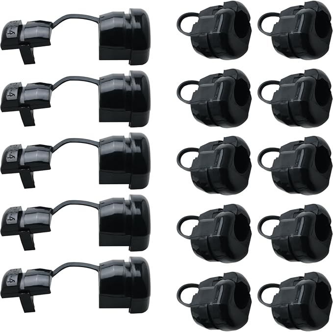 ZCZQC 15PCS Round Cable Release Sleeve Gaskets Round Stress Relief Sleeves by ZCZQC