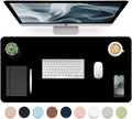 Leather Desk Pad, Mouse Pad, Non-Slip Desk Protector Mat, Leather Desk Blotter by Bloss