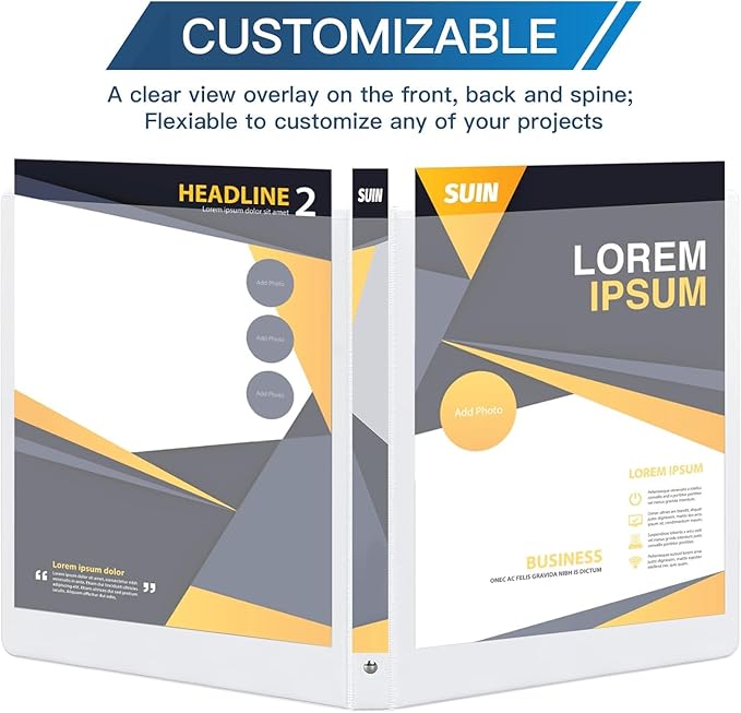 Basic 3 Ring Binder -1 or 1/2'' Binders - Image 4