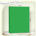 40 Sheets Cardstock 8.5x11, 65lb Dark Green Card Stock, Construction Paper - Image 2