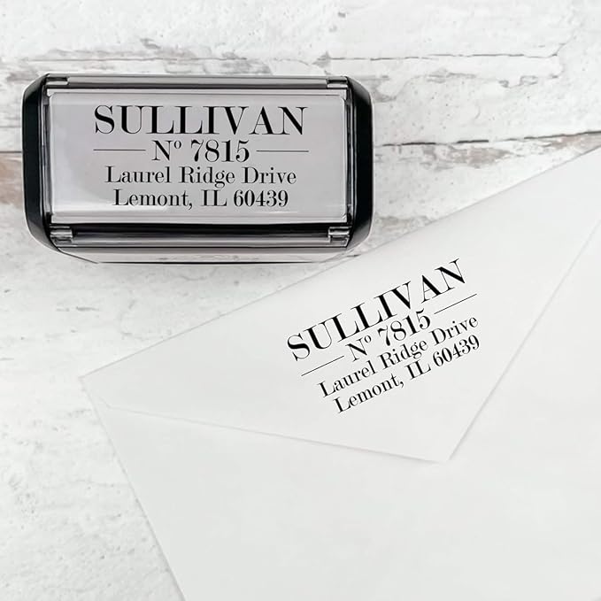 Self Inking Modern Address Stamps | Custom Return Address Stamper by 904Custom