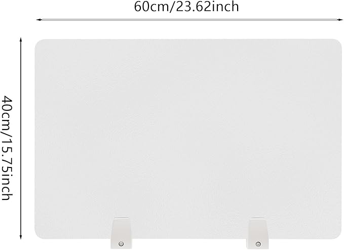 4 Pcs Desk Divider Privacy Panel, 23.6”L X15.8”W Frosted Acrylic Desk Privacy - Image 2