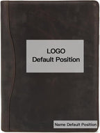 Geslun Personalized Genuine Leather 3 Ring Binder, Custom Engraved 8.5 x 11 by Geslun