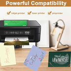 Silunkia 100 Sheets Christmas Green Shimmer Cardstock 8.5 x 11 Craft Paper - Image 5