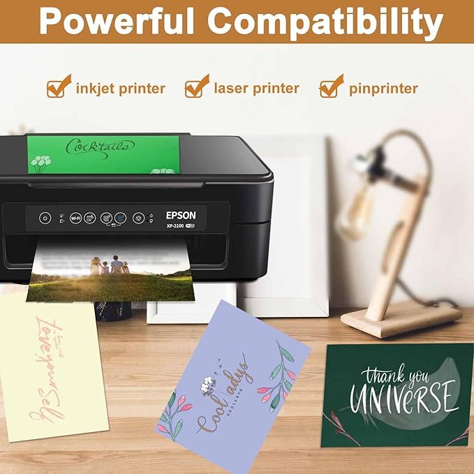 Silunkia 100 Sheets Christmas Green Shimmer Cardstock 8.5 x 11 Craft Paper - Image 5