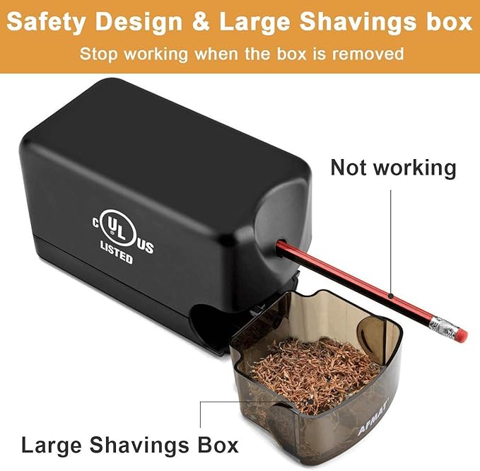 AFMAT Electric Pencil Sharpener, Heavy Duty Pencil Sharpener - Image 5