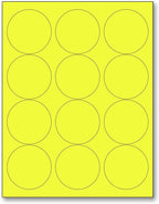 NextDayLabels - 8-1/2 x 11 Neon Color High Light Fluorescent Labels by NextDayLabels