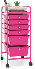 Giantex 6 Storage Drawer Cart Rolling Organizer Cart by Giantex