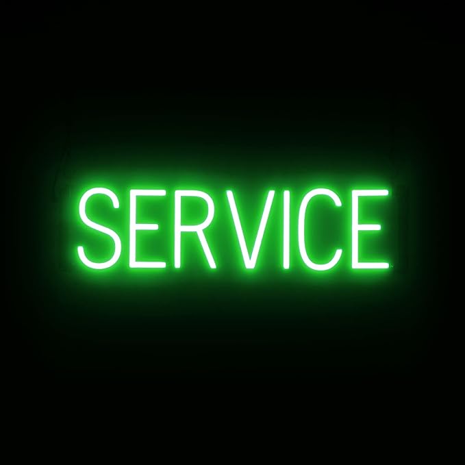SpellBrite SERVICE Sign | Directional Sign by SpellBrite
