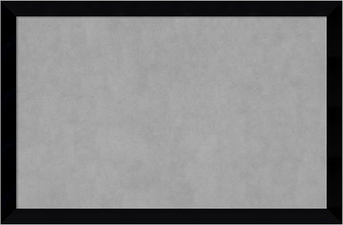Amanti Art Black Framed Magnetic Board 23x35 Large Vision Board by AmantiArt