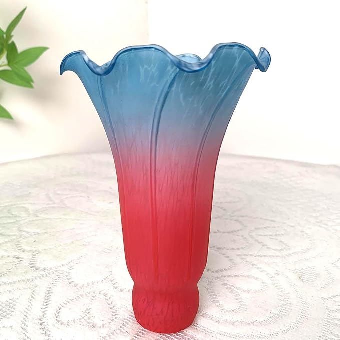 Bieye LS67 Lily Flower Blown Glass Lampshade - Image 6