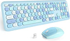 MOFII Wireless Keyboard and Mouse Combo Silent, Slim Compact 2.4G USB Full Size by MOFII