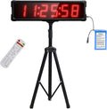 Race Clock with Tripod for Running Events, Large LED Stopwatch with Remote by GANXIN