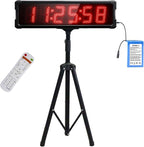 Race Clock with Tripod for Running Events, Large LED Stopwatch with Remote by GANXIN