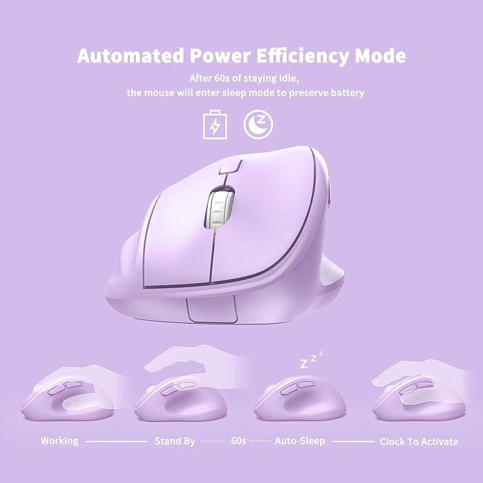 Ergonomic Wireless Mouse with USB Receiver - Image 2