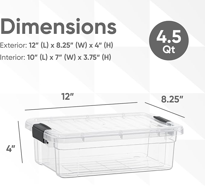 Superio Clear Storage Boxes - Image 2