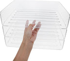 LIGHTAOTAO Stackable Desk Organizer Tray Paper Holder - Image 3