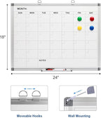 Comix Magnetic Dry Erase Calendar Whiteboard, 24 x 18 Inches Monthly Calendar - Image 2