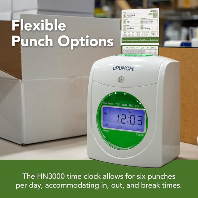 uPunch HN1500 Starter Time Clock Bundle - Image 5