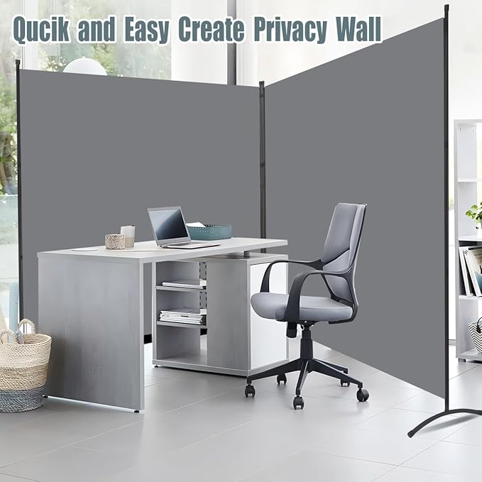 Room Divider 2 Panel Large Privacy Screens, Tall 6FT Partition Room Dividers - Image 5