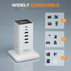 Charging Station 30W, TESSAN 9-in-1 Charger Blocks - Image 6