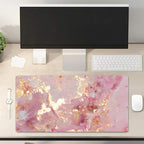 QIYI Large Mouse Pad, Cute Pink Desk Mat - Image 2