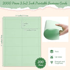 fainne 2000 pieces blank printable business cards mini shown in use