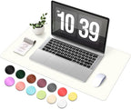 Leather & Suede Desk Pad Protector by BLESWIN