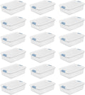 Sterilite 18-Pack Latching Box, Under Bed Storage Bins