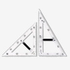 Magnetic Geometry Tool, Protractor, Triangle Rulers Easy Attachment Blackboard by CAQ