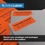 Neon Red Address Labels - Image 3