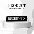 12 Reserved Table Signs – Black Stainless Steel - Image 2