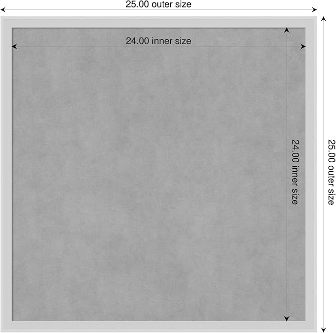 Amanti Art Silver Framed Magnetic Board 25x25 Medium Vision Board - Image 2