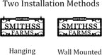 Personalized Hanging Metal Farm Signs, Personalized Outdoor Ranch Sign - Image 2