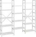 SUPERJARE Triple 5 Tier Bookshelf, Bookcase by SUPERJARE
