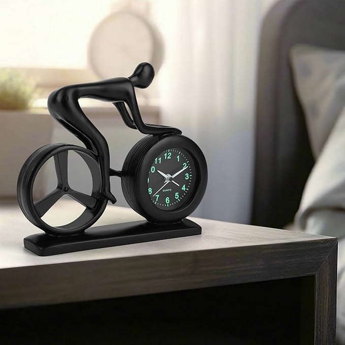 CIGERA Racing Bicycle Desk Alarm Clock Battery Operated, Glow-in-The-Dark Dial - Image 8